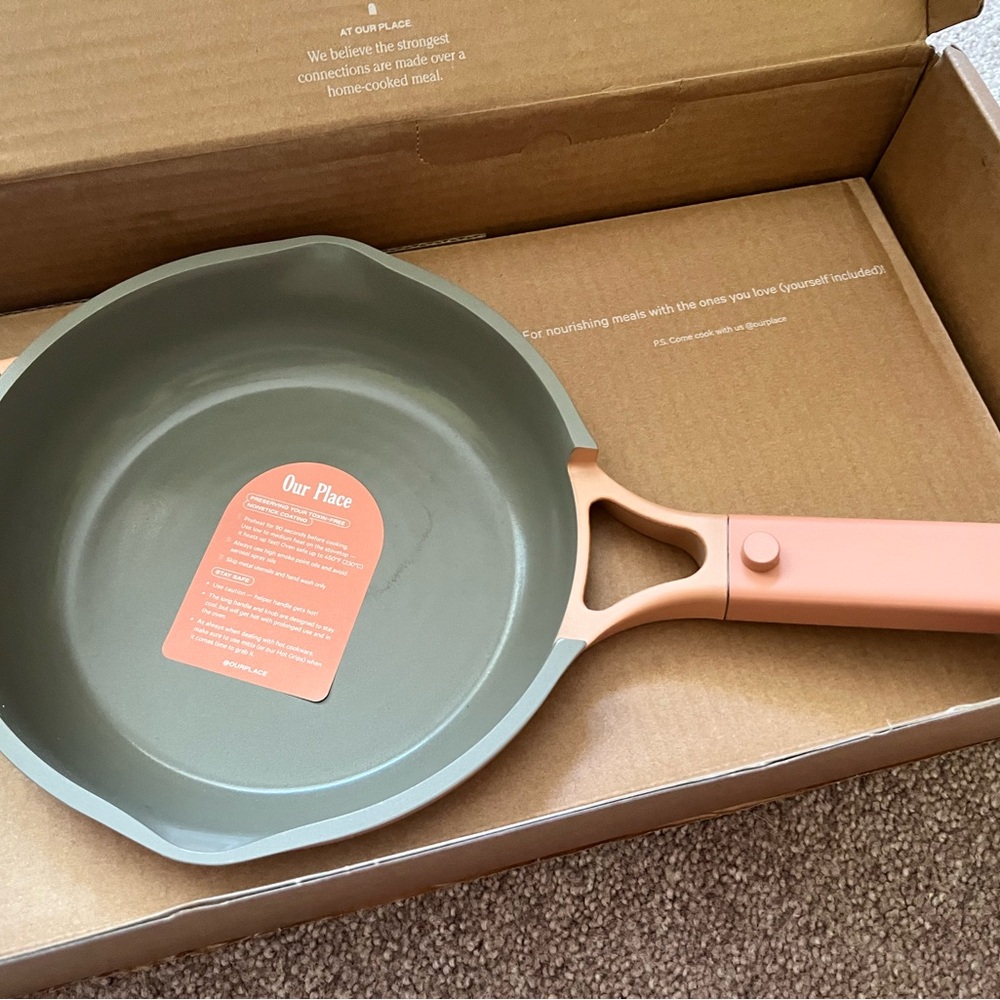 Our Place Green and Pink Cookware Skillet